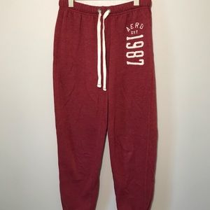 Aeropostale red joggers
